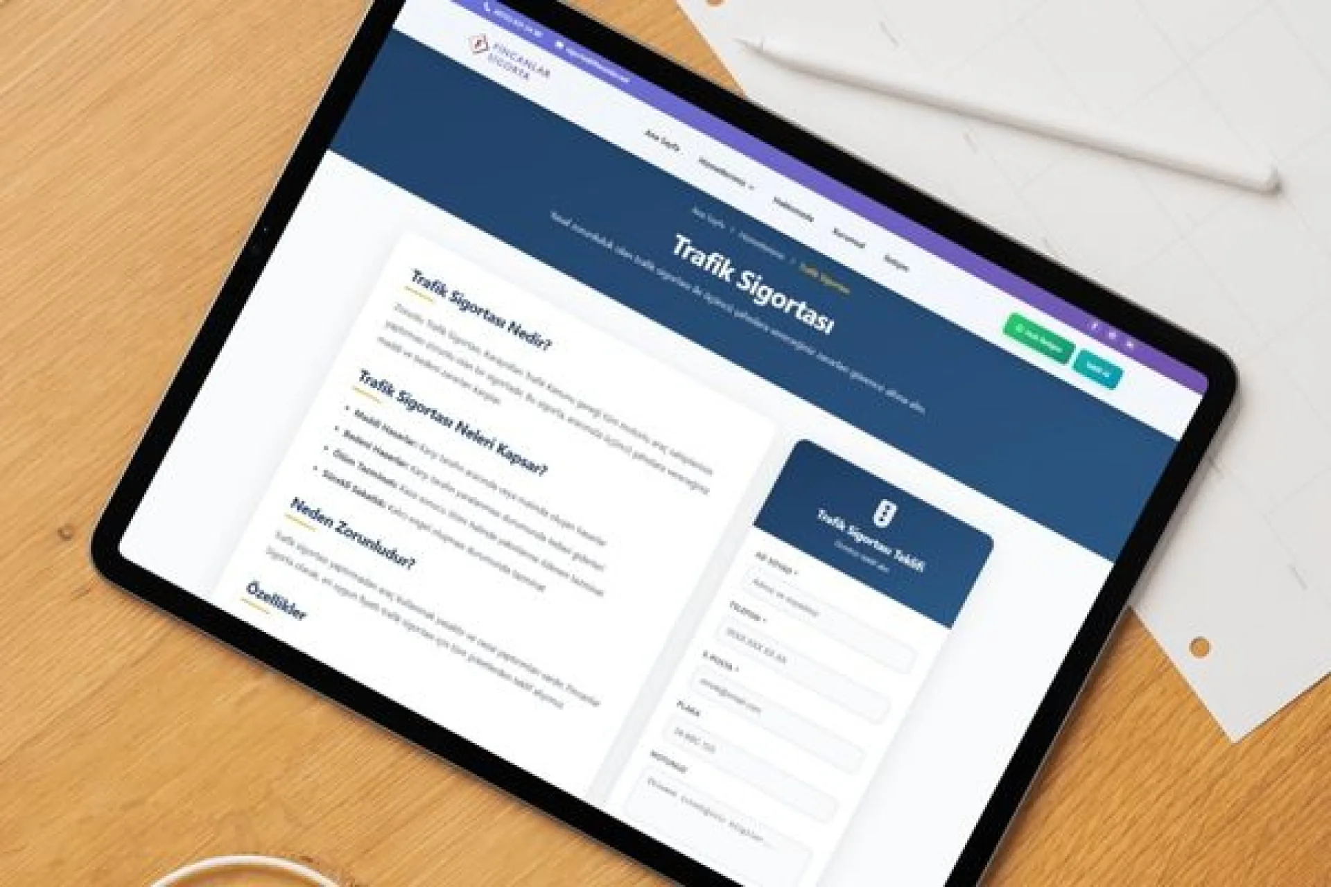 Fincanlar Sigorta İnternet Sitesi