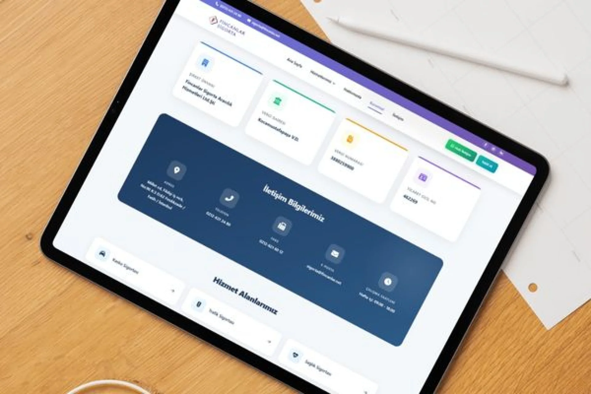 Fincanlar Sigorta İnternet Sitesi